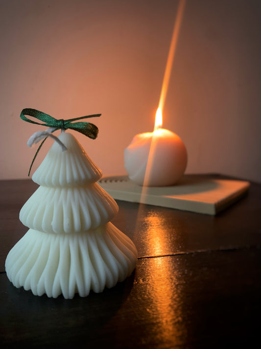 Mini tree shaped candle